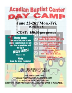 DayCamp-2020 A.B.C. Day Camp 2020